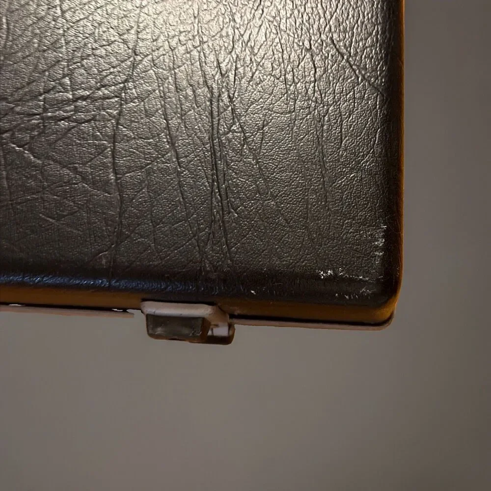 Vintage 1970’s Samsonite Black Hard Shell Briefcase Attaché No Key 18”x 12”x3.5”